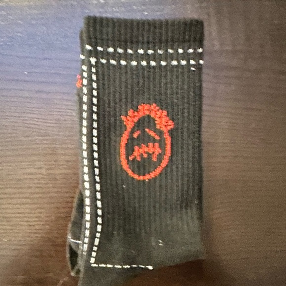 🌵🌵 CACTUS JACK Travis Scott Socks • Black • Size Large • Brand New - Picture 2 of 4